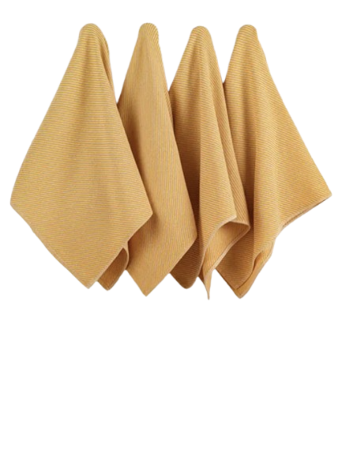Set d'essuie-tout 10 pièces - 43 x 76 cm - Mustard - Doux et extra-absorbant