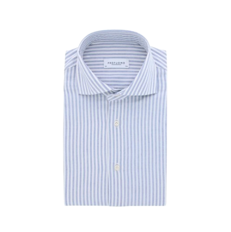 PROFUOMO HEMD BLUE STREEP Taille 27/31