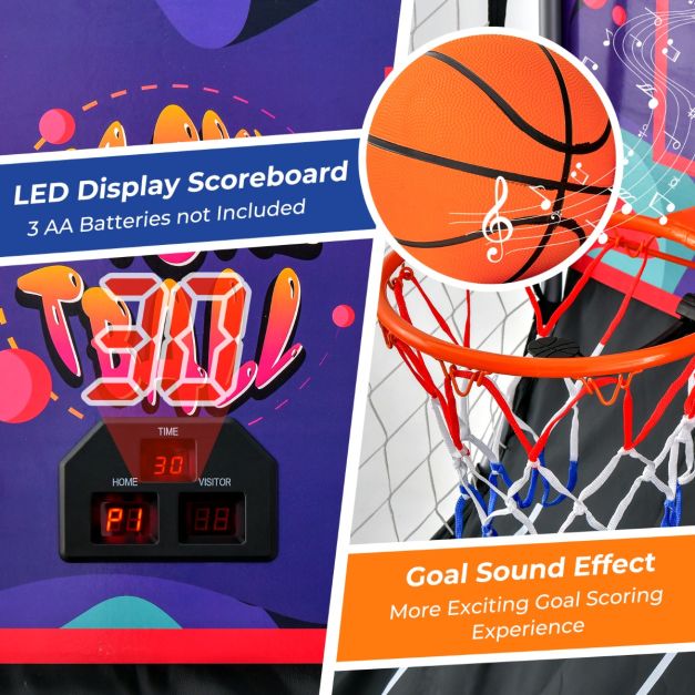Coast Basketball Game - électronique - pliable - double - arcade - 203x110x205cm - violet/noir