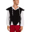 DressForFun Costume d'aubergiste Moyen Âge - Comprend un gilet avec cordon de serrage, un pantalon confortable et une chemise à manches longues - Pour le carnaval et les fêtes à thème - Polyester noir - Taille L
