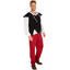 DressForFun Costume d'aubergiste Moyen Âge - Comprend un gilet avec cordon de serrage, un pantalon confortable et une chemise à manches longues - Pour le carnaval et les fêtes à thème - Polyester noir - Taille L