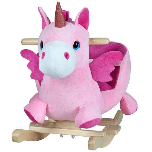 Spielwerk Rocking Chair Unicorn - Ceinture de sécurité à partir de 12m - Rose