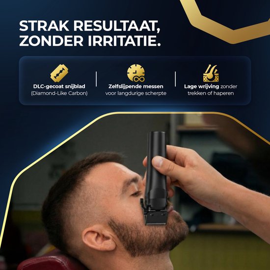 Tondeuse professionnelle sans fil - Beeperfect® - Tondeuse à cheveux pour hommes - Tondeuse à cheveux - Machine à cheveux pour coiffeurs - Tondeuse à cheveux - Tondeuse à barbe - Dispositif de coupe - Tondeuse à cheveux pour coiffeurs - Tondeuse pour coif