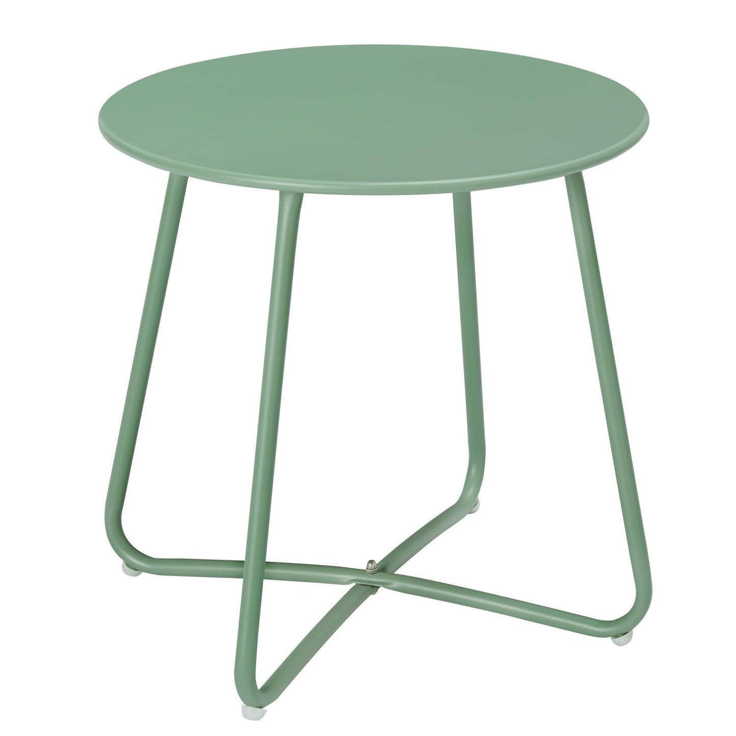 Table d'appoint Esituro - Ø 45 cm - Hauteur 45 cm - Métal - Vert