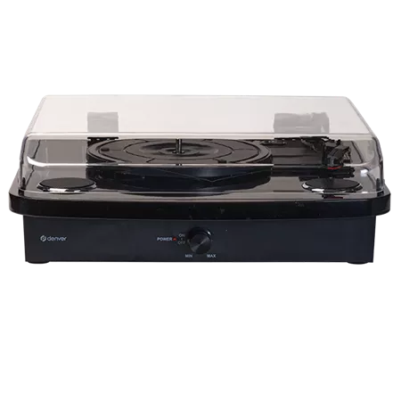 Platine Vinyle Denver Dual Bluetooth - Haut-parleurs Intégrés - USB - Style Rétro - Finition Bois - Modèle VPL230B