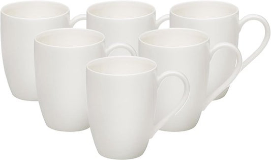 Villeroy & Boch - Vivo Basic - 6 pièces - Basic White - 320 ml - Tasses à café - Avec oreille