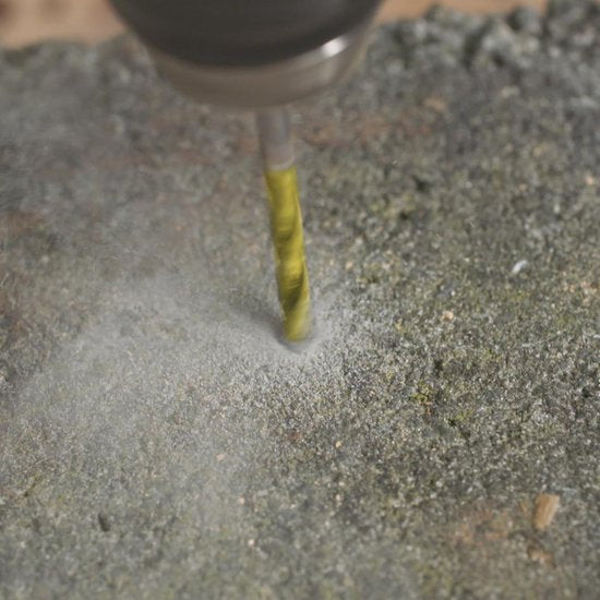 Hammersmith Drill Bit Pro - jeu de forets universel pour le métal, la pierre, le bois et bien plus encore - jeu de forets hexagonaux en alliage de titane - 16 forets dans le coffret + 4 forets à coupe à gauche + 1 meule