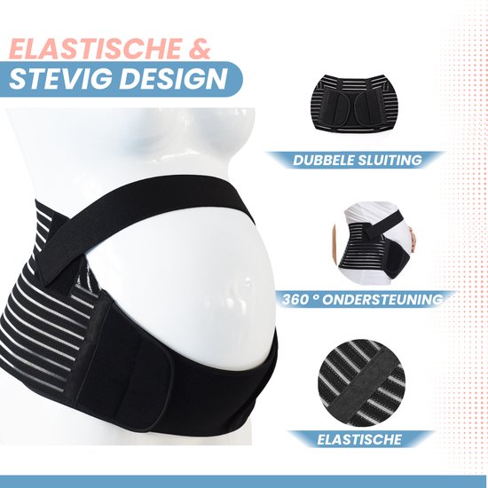 Bandeau de maternité VAIVE - Bandeau abdominal de grossesse - Enceinte - Bandeau pelvien - Post-partum - Feuille de fermeture - Cadeau de maternité