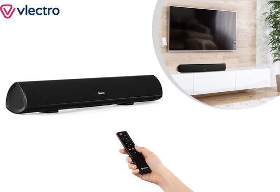 Vlectro 5.0 Soundbar - Barres de son Bluetooth pour TV - Technologie DSP incluse - Noir