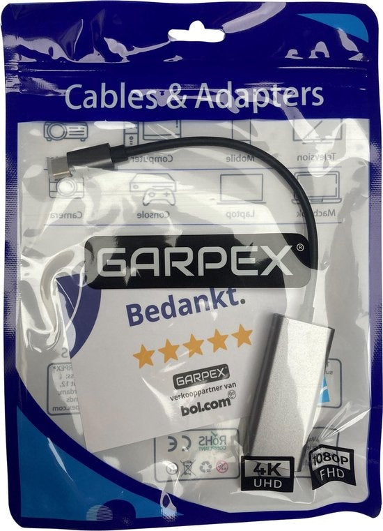Garpex® Adaptateur USB C vers Ethernet - USB C vers RJ45 - Adaptateur USB C - Adaptateur Ethernet USB C