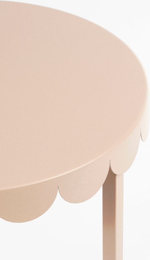 Table d'appoint - Mica Decorations - Lot de 2 - H51 x Ø40 cm - Métal - Rose clair