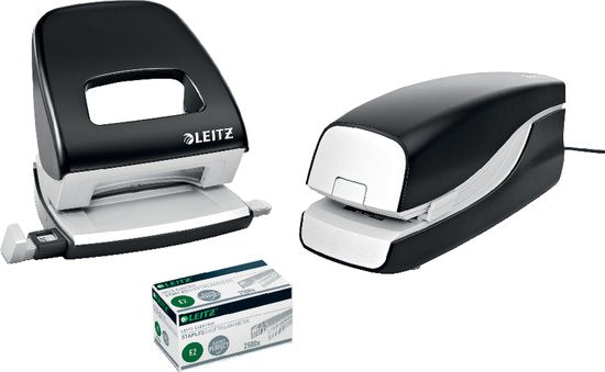 Agrafeuse électrique Leitz NeXXt pour l'agrafage sans contact - Agrafe jusqu'à 20 feuilles - Noir