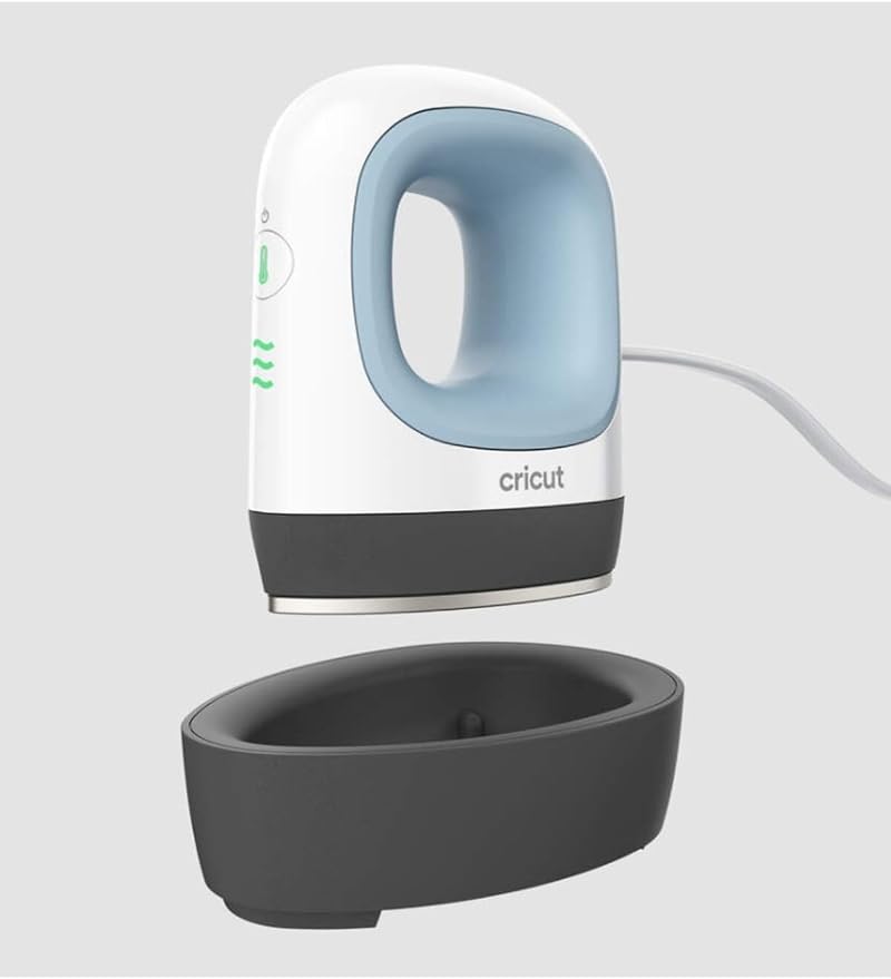 Presse à chaud Cricut EasyPress Mini 10,5 x 8,6 cm – Presse à chaud compacte – Bleue – Pour les transferts thermiques et les petits projets