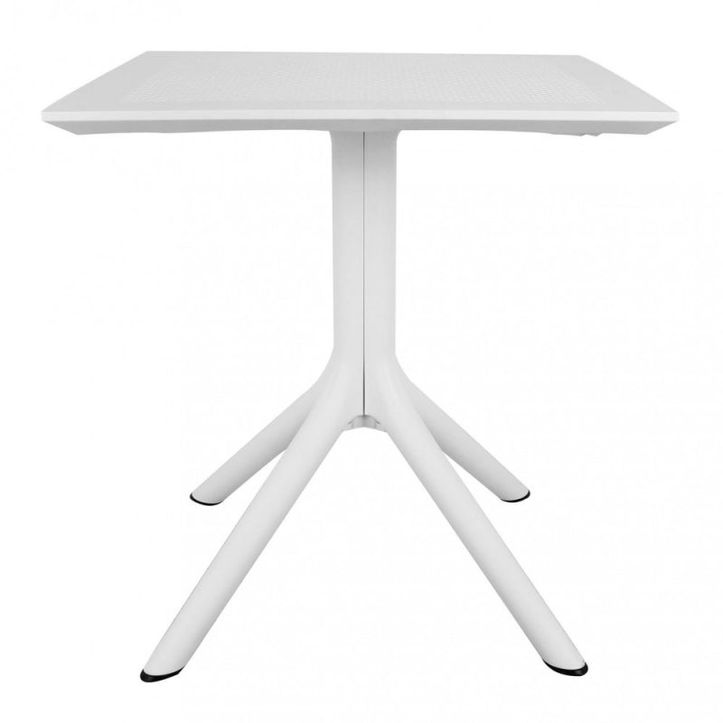 Cosma Outdoor Living Garden Table Square 70x70x75 cm White - Plastic Weatherproof