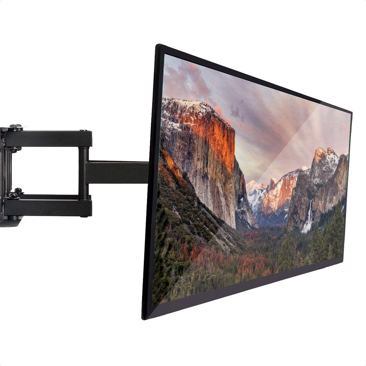 Support TV - Auronic - Rotatif et inclinable - 23 à 60 pouces - jusqu'à 45 KG - Noir