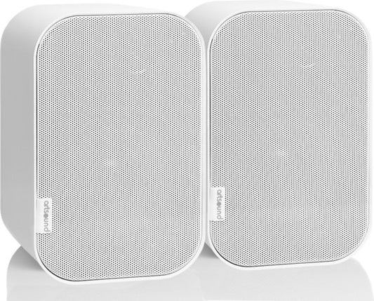 Artsound UNI40, Jeu de 2 haut-parleurs passifs, haut-parleur hi-fi 2 voies, 20-100 watts, support mural avec articulation à rotule, convient pour les grandes pièces telles que la cuisine, le café, le magasin, couleur : blanc