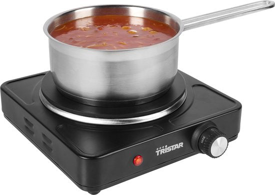 Plaque de cuisson électrique Tristar 1 500 W - KP-6151 - 1 zone de cuisson - Autonome - Noir