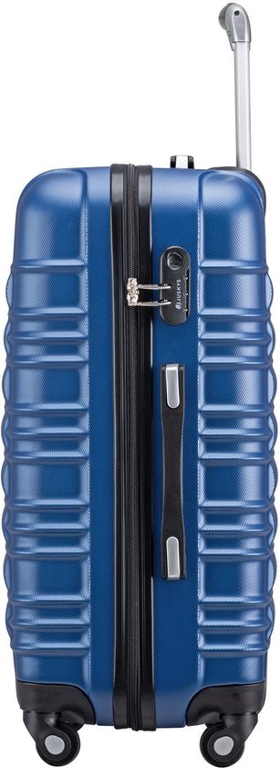 Ensemble de valises à roulettes / Ensemble de valises Rome - 4 pièces - Bleu - ABS