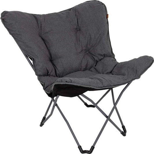 Bo-Camp - Urban Outdoor - Chaise papillon - Redbridge - L - Polyester Oxford - Gris