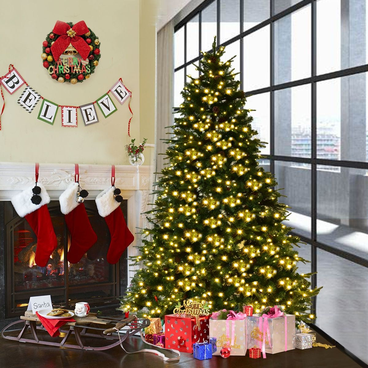 Arbre de Noël artificiel Coast LED - 210cm