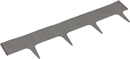 Treillis décoratif L390cm H18.6cm/5 pcs plastique/brun
