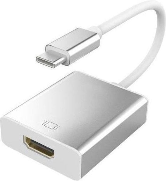Garpex® Câble USB C vers HDMI - Adaptateur USB 3.1 Type C vers HDMI - 4K Ultra HD - Gris argenté