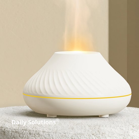 Daily Solutions® Diffuseur d'arômes - Parfum et couleur - Humidificateur - Diffuseurs d'arômes - Nébulisateur - Diffuseur de parfum - Atmosphère apaisante - Blanc