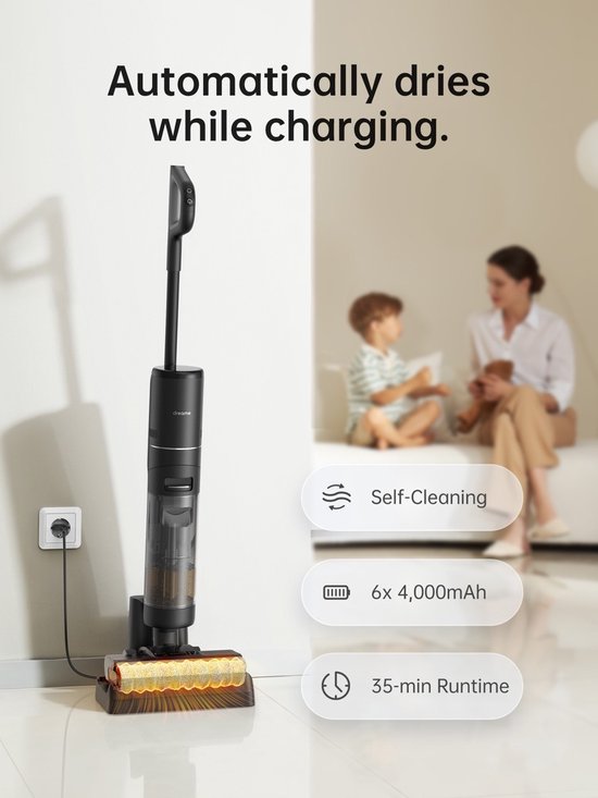 Dreame H12 Pro - Aspirateur à manche avec fonction serpillière - Humide et sec