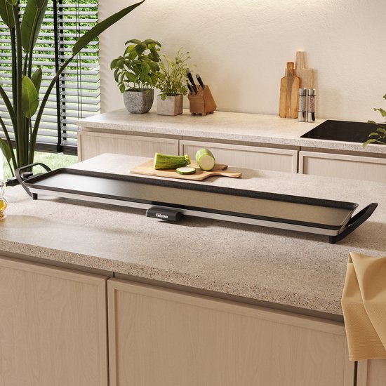 Tristar Griddle - BP-2670 - 1800W - Gourmet, Plaque de gril XXL 100x23cm - 10-12 personnes