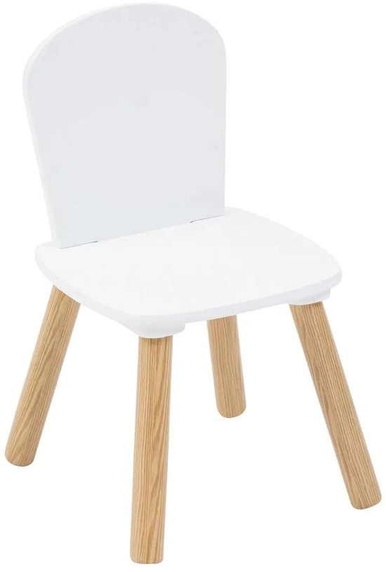 Ensemble Atmosphera Kids : table à dessin/table pour enfants + chaises pour enfants - 58 x 38 x 43 cm - Blanc