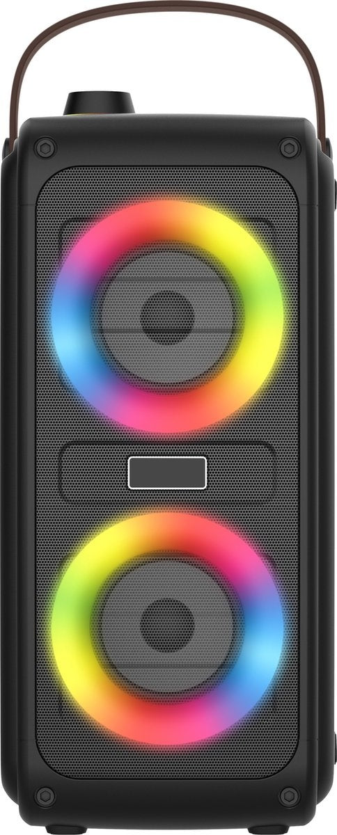 Denver Enceinte Bluetooth sans fil - Effets de lumière - Boîte à musique - AUX - TWS Pairing - BTV230 - Noir