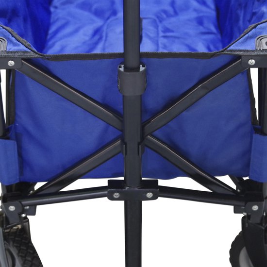 AXI AB110 Chariot pliable en bleu - Chariot - Sac de transport pratique inclus - Métal