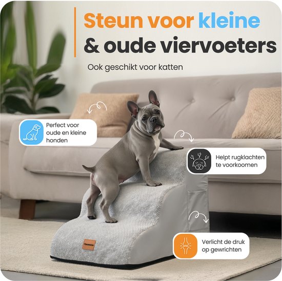 Pawesome - Marchepieds pour chiens - Marchepieds pour chiens - 3 marches - 40 x 60 x 40 - très solide et confortable - matériau 30D