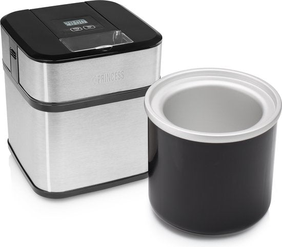 Princess 282605 - Sorbetière - 1,5 litre - Glace - Glace au yaourt - Yoghourt glacé - Glace au sorbet - Sorbetière - Compacte