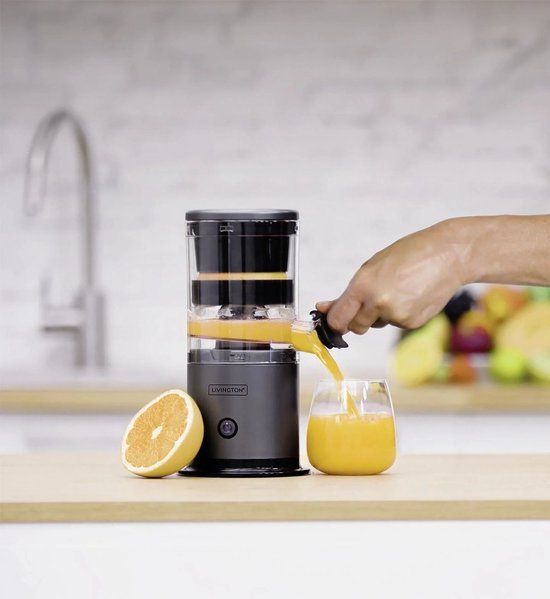 Livington JuiceBoost - centrifugeuse portable à piles - récipient de 250 ml - sans fil - petite centrifugeuse - centrifugeuse à emporter - centrifugeuse à rotation lente pour fruits et légumes - jus de fruits