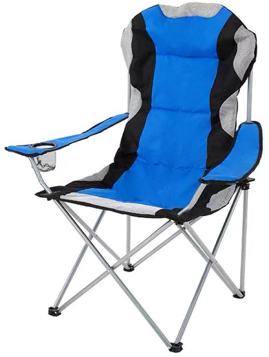 DMV - chaise de camping - chaise pliante - chaise de camping pliable - chaise de camping - chaises de camping - chaise de camping pliable - pliable - porte-gobelet - bleu