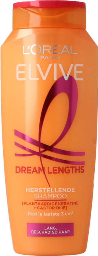 L'Oréal Paris Elvive Dream Lengths Shampooing - Pour cheveux longs et abîmés - Shampooing réparateur - 250 ml