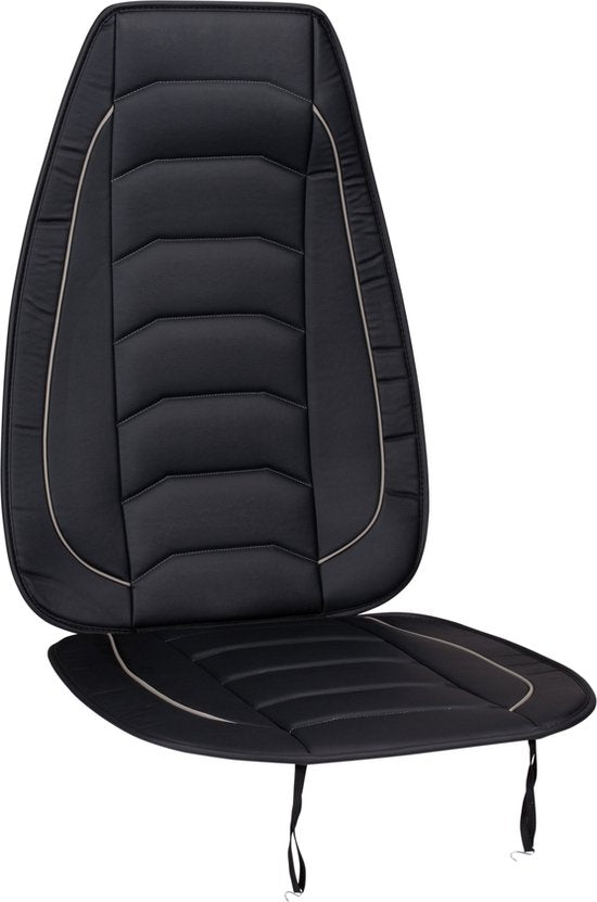 Housse de siège auto Dunlop - Universelle - Rembourrage en mousse - Facile à installer - Noir/Gris