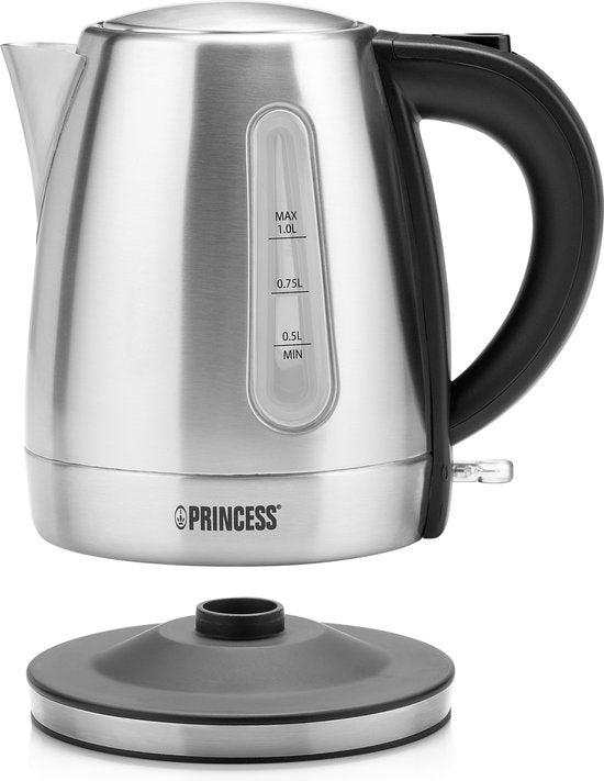 Bouilloire Princesse 236023 - 1 litre - rotation 360° - 2200W - acier inoxydable
