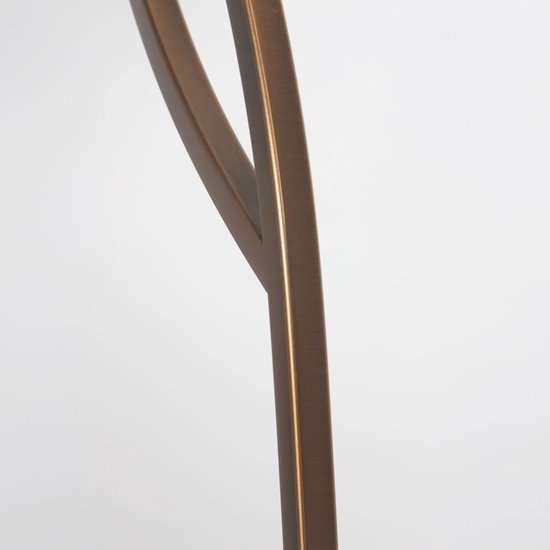 Anthea 4330BR : lampadaire classique en bronze avec verre effet marbre, hauteur 140 cm, Steinhauer