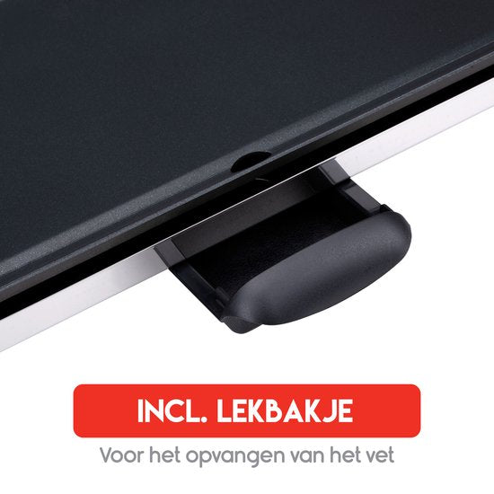 alpina Teppanyaki griddle - Plaque de gril - Set gourmet 4 personnes - 70 x 23cm - 2000W