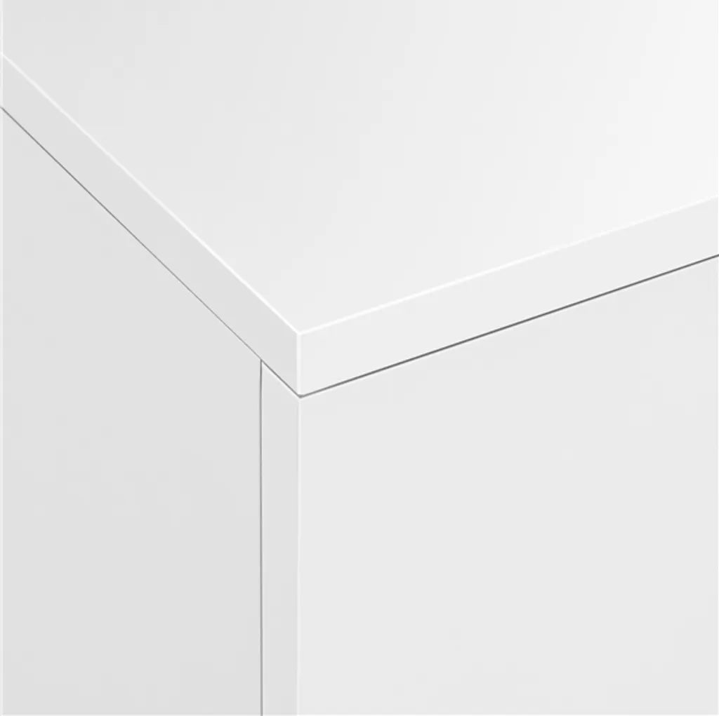 Table de chevet Yaheetech à 3 tiroirs - Blanche - 40 x 35 x 60 cm