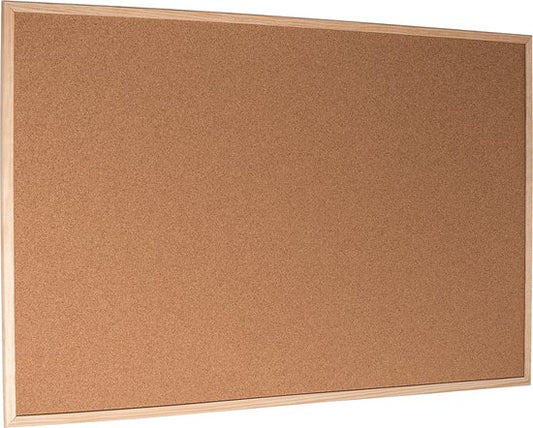 Tableau d'affichage Esselte - Support - 80 x 60 cm - Avec punaises - Brun naturel