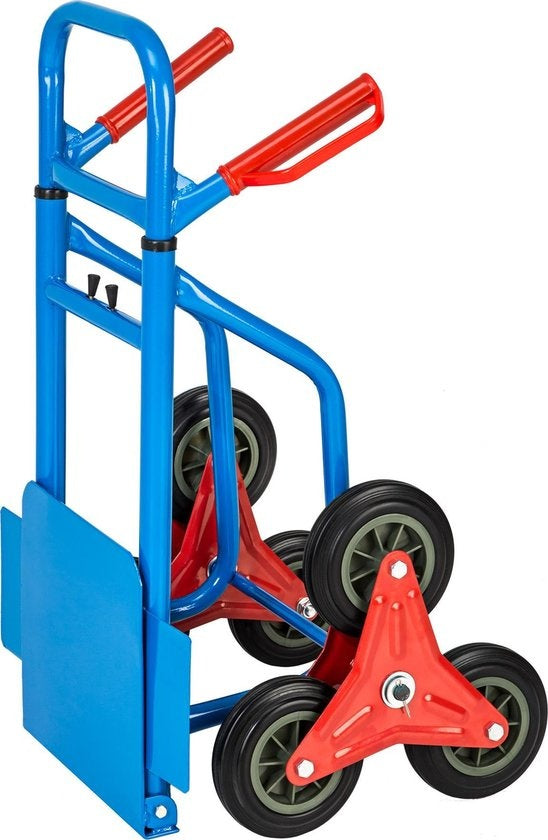 TecTake - chariot d'escalier - bleu - jusqu'à 100 kg - 402451