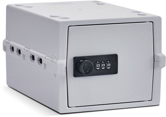 Lockabox Mini™ Boîte de rangement avec serrure numérotée - Armoire à pharmacie verrouillable - Coffre-fort en polycarbonate - Résistant au réfrigérateur et au congélateur - 3 litres - 22.3 x 15.4 x 12 cm