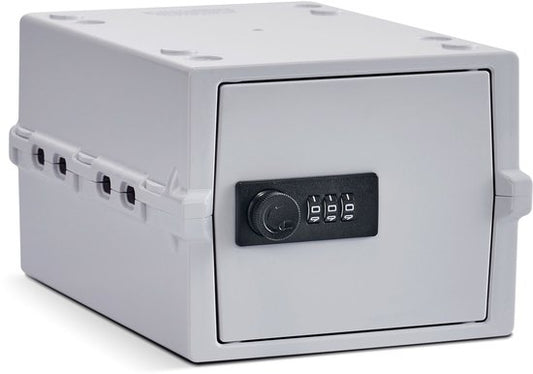 Lockabox Mini™ Boîte de rangement avec serrure numérotée - Armoire à pharmacie verrouillable - Coffre-fort en polycarbonate - Résistant au réfrigérateur et au congélateur - 3 litres - 22.3 x 15.4 x 12 cm
