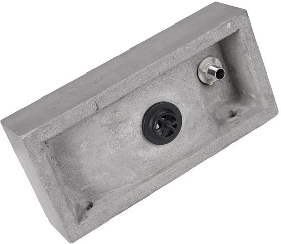 ENSEMBLE DE FONTAINE DIFFERNZ JUKON 38,5 × 18,5 × 9 cm, BÉTON GRIS CLAIR