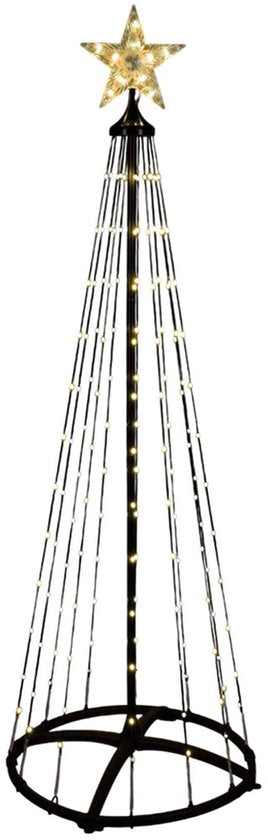 Arbre de Noël extérieur LED 150 cm avec 154 LED blanc chaud