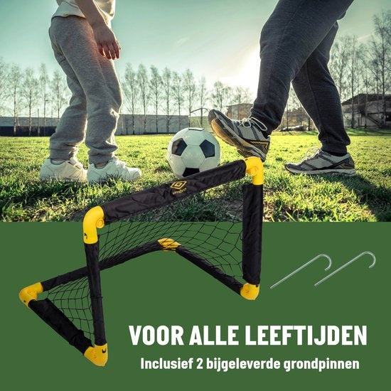 But de football - Umbro - But de football pliable - 50 x 44 x 44cm - Noir/Jaune