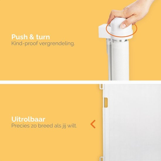 Barrière de sécurité enfant - Goliving - Enroulable - Jusqu'à 150 cm